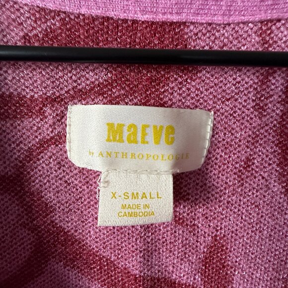 Women's XS Anthropologie Maeve V-Neck Cardigan Sweater - Picture 8 of 10